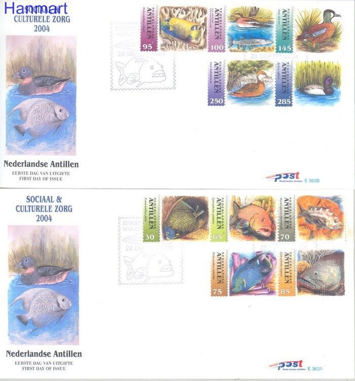 Znaczek Antyle Holenderskie 2004 Mi 1316-1325 FDC