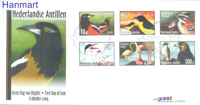 Znaczek Antyle Holenderskie 2004 Mi 1338-1343 FDC