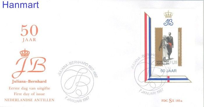 Antyle Holenderskie 1987 Mi bl31b FDC