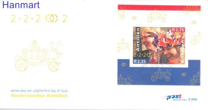 Znaczek Antyle Holenderskie 2002 Mi bl55 FDC