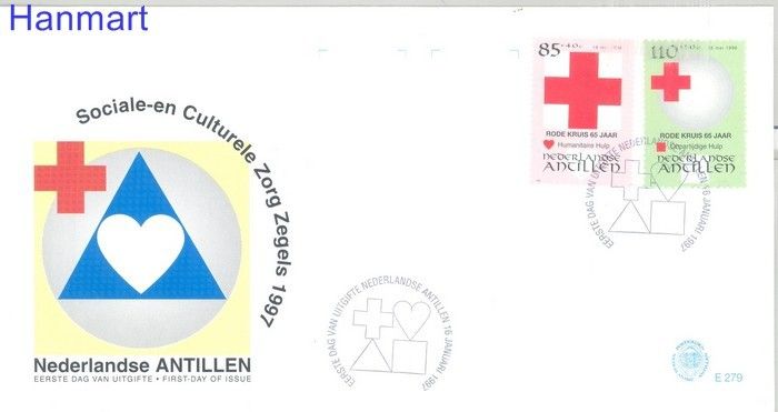 Znaczek Antyle Holenderskie 1997 Mi 886-887 FDC