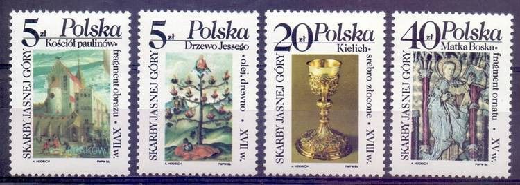 Znaczek Polska 1986 Mi 3038-3041 Fi 2890-2893 Czyste **