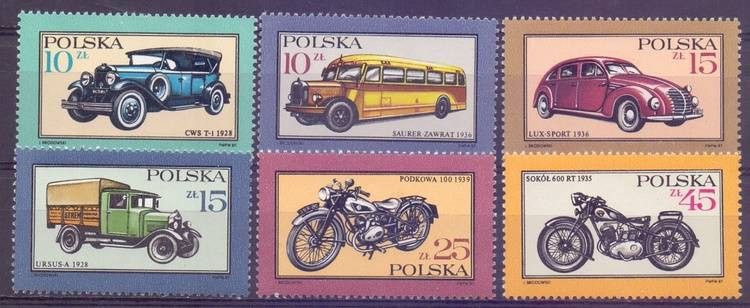 Znaczek Polska 1987 Mi 3092-3097 Fi 2944-2949 Czyste **