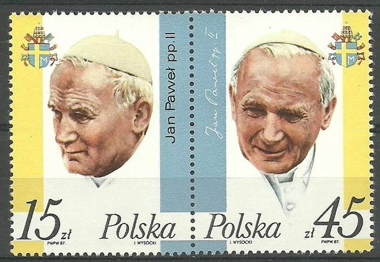Znaczek Polska 1987 Mi 3099-3100 Fi 2951-2952 Czyste **