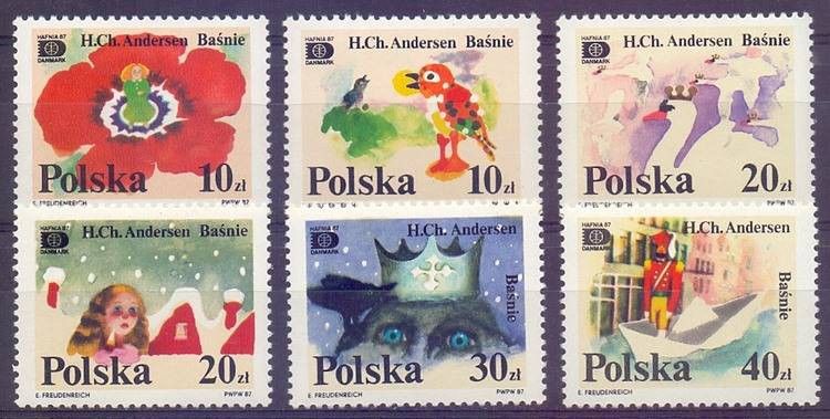 Znaczek Polska 1987 Mi 3125-3130 Fi 2977-2982 Czyste **