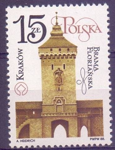 Znaczek Polska 1988 Mi 3140 Fi 2992 Czyste **