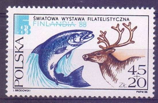 Znaczek Polska 1988 Mi 3148 Fi 3000 Czyste **