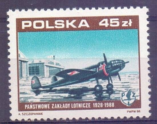Znaczek Polska 1988 Mi 3158 Fi 3010 Czyste **