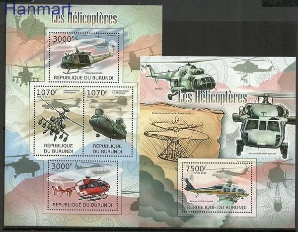 Znaczek Burundi 2012 Mi ark2471-2474+bl227 Czyste **