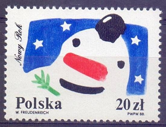 Znaczek Polska 1988 Mi 3180 Fi 3032 Czyste **