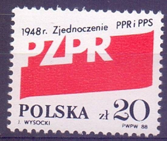 Znaczek Polska 1988 Mi 3182 Fi 3034 Czyste **