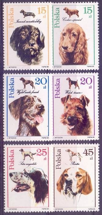 Znaczek Polska 1989 Mi 3197-3202 Fi 3049-3054 Czyste **