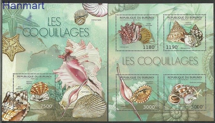 Znaczek Burundi 2012 Mi ark2753-2756+bl275 Czyste **
