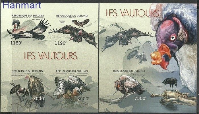 Znaczek Burundi 2012 Mi ark2798-2801B+bl284B Czyste **