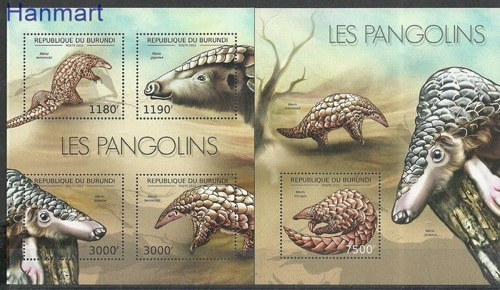 Znaczek Burundi 2012 Mi ark2818-2821+bl288 Czyste **