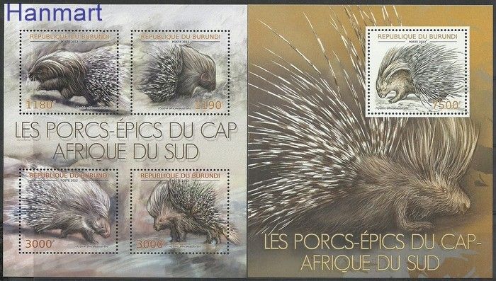 Znaczek Burundi 2012 Mi ark2823-2826+bl289 Czyste **