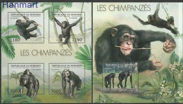 Znaczek Burundi 2012 Mi ark2853-2856+bl295 Czyste **