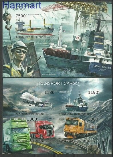 Znaczek Burundi 2012 Mi ark2918-2921B+bl308B Czyste **