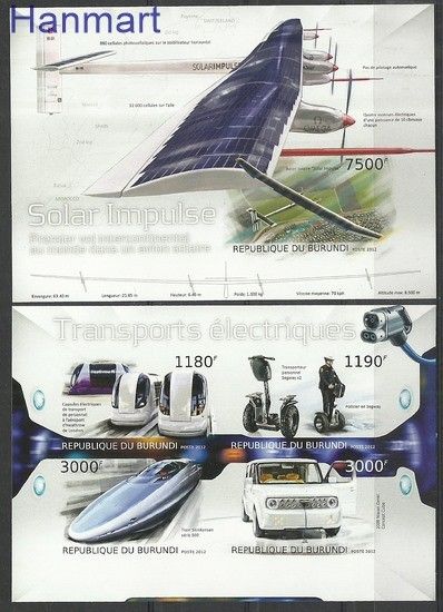 Znaczek Burundi 2012 Mi ark2923-2926B+bl309B Czyste **