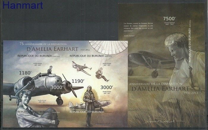 Znaczek Burundi 2012 Mi ark2948-2951B+bl314B Czyste **