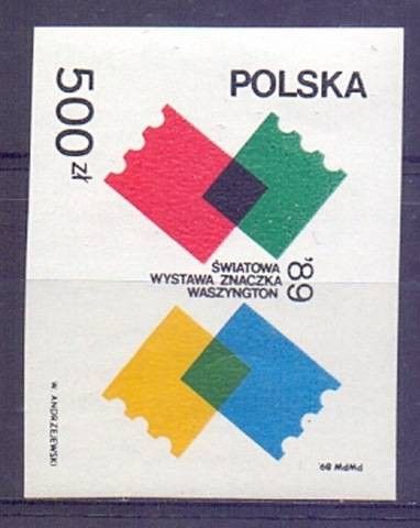 Znaczek Polska 1989 Mi 3229B Fi 3081A Czyste **