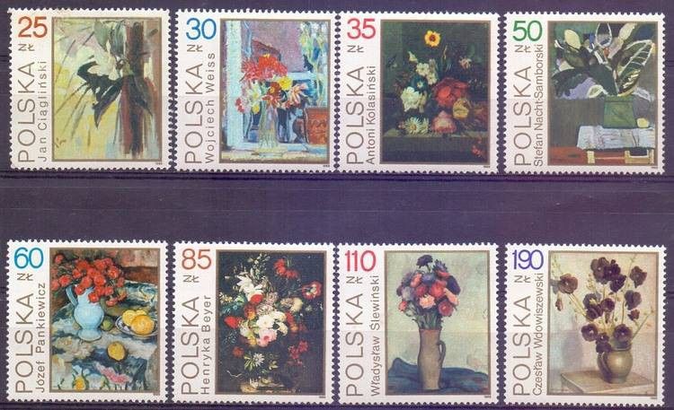 Znaczek Polska 1989 Mi 3237-3244 Fi 3089-3096 Czyste **