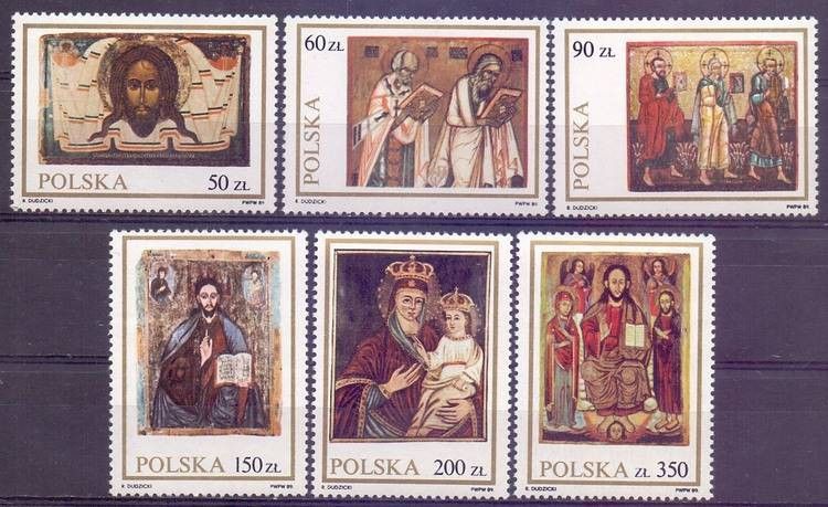 Znaczek Polska 1989 Mi 3247-3252 Fi 3099-3104 Czyste **