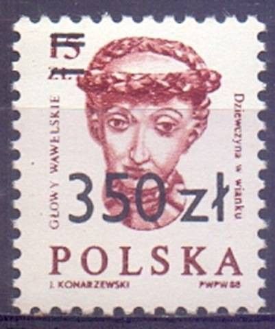 Znaczek Polska 1990 Mi 3253 Fi 3105 Czyste **