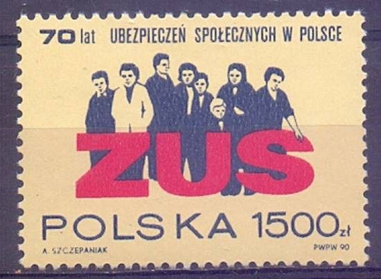 Znaczek Polska 1990 Mi 3271 Fi 3123 Czyste **