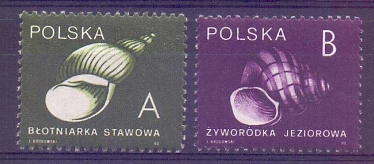 Znaczek Polska 1990 Mi 3273-3274 Fi 3124-3125 Czyste **