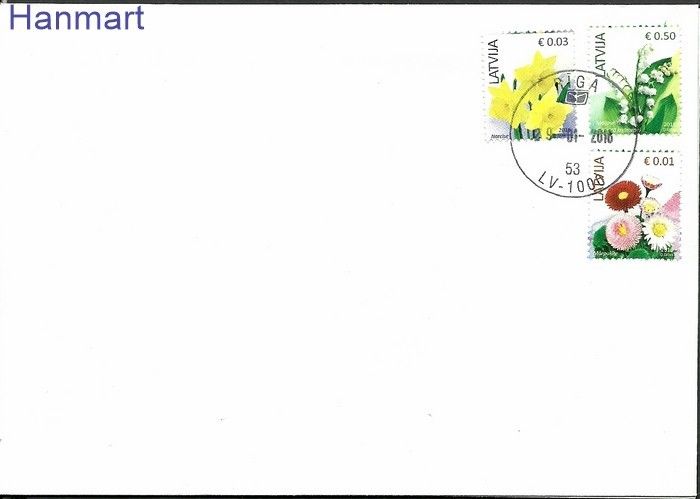 Znaczek Łotwa 2016 Mi 899+882+902III FDC