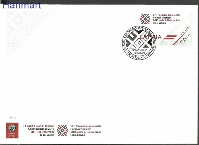Znaczek Łotwa 2016 Mi 979 FDC