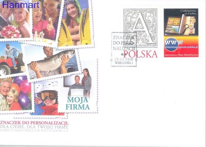 Znaczek Polska 2010 Mi zf 4499 Fi 4349 FDC