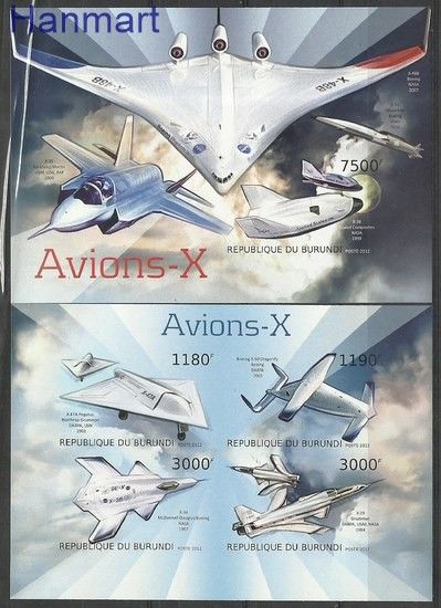 Znaczek Burundi 2012 Mi ark2968-2971B+bl318B Czyste **
