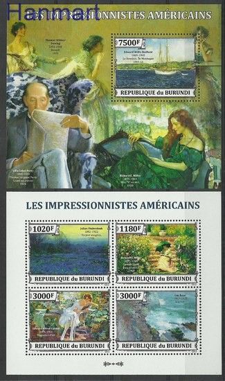Znaczek Burundi 2013 Mi ark3263-3266+bl377 Czyste **
