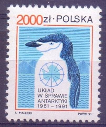 Znaczek Polska 1991 Mi 3336 Fi 3188 Czyste **