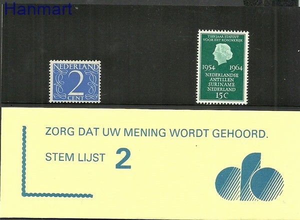 Znaczek Holandia 1964 Mi 835+469YxA Czyste **