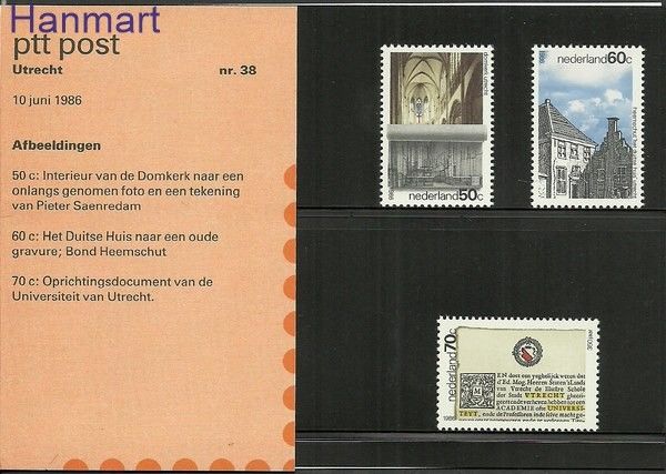 Znaczek Holandia 1986 Mi 1294-1296 Czyste **