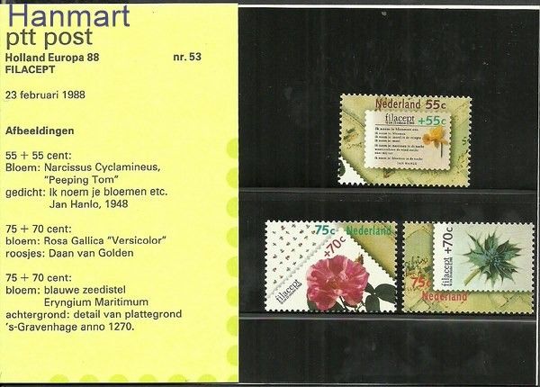 Znaczek Holandia 1988 Mi 1336-1338 Czyste **