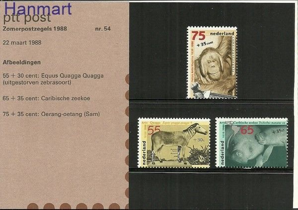 Znaczek Holandia 1988 Mi 1339-1341 Czyste **