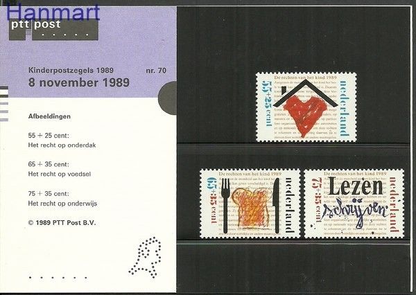 Znaczek Holandia 1989 Mi 1371-1373 Czyste **