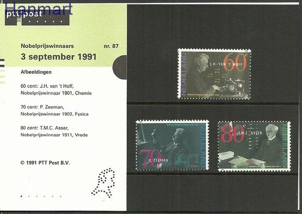Znaczek Holandia 1991 Mi 1418-1420 Czyste **