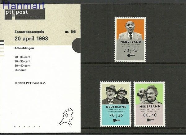 Znaczek Holandia 1993 Mi 1474-1476IA Czyste **