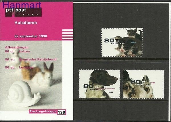 Znaczek Holandia 1998 Mi 1675-1677 Czyste **