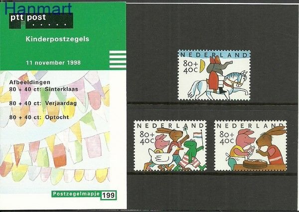Znaczek Holandia 1998 Mi 1680-1682 Czyste **
