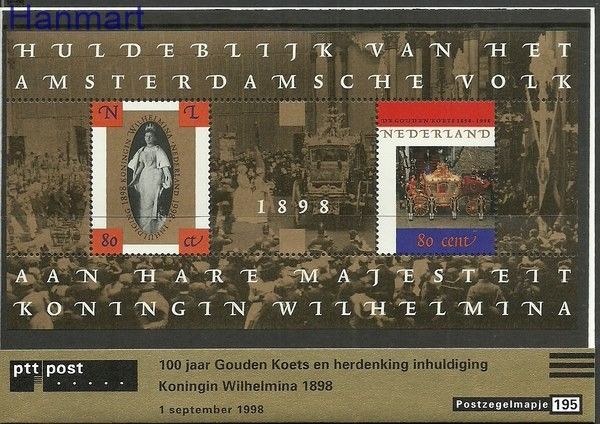 Znaczek Holandia 1998 Mi bl 56 Czyste **