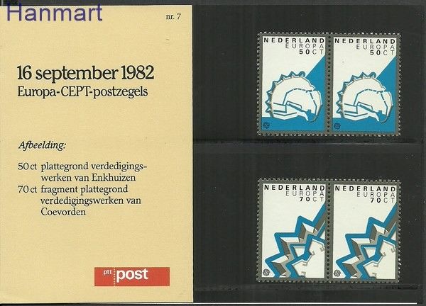 Znaczek Holandia 1982 Mi 1219-1220 Czyste **
