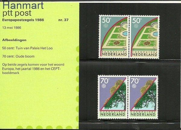 Znaczek Holandia 1986 Mi 1292-1293 Czyste **