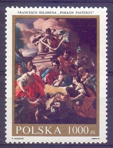 Znaczek Polska 1991 Mi 3350 Fi 3202 Czyste **