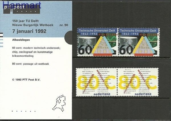 Znaczek Holandia 1992 Mi 1427-1428 Czyste **